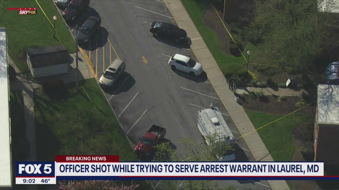 Laurel police officer shot while serving warrant in attempted murder case